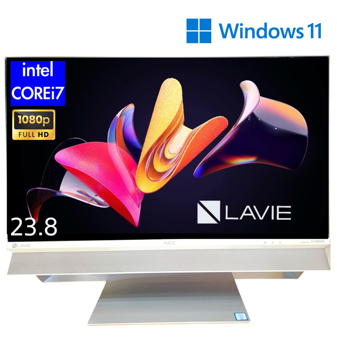 6109☆6代Core i7☆NEC一体型PC DA770GAW☆SSD☆テレビ