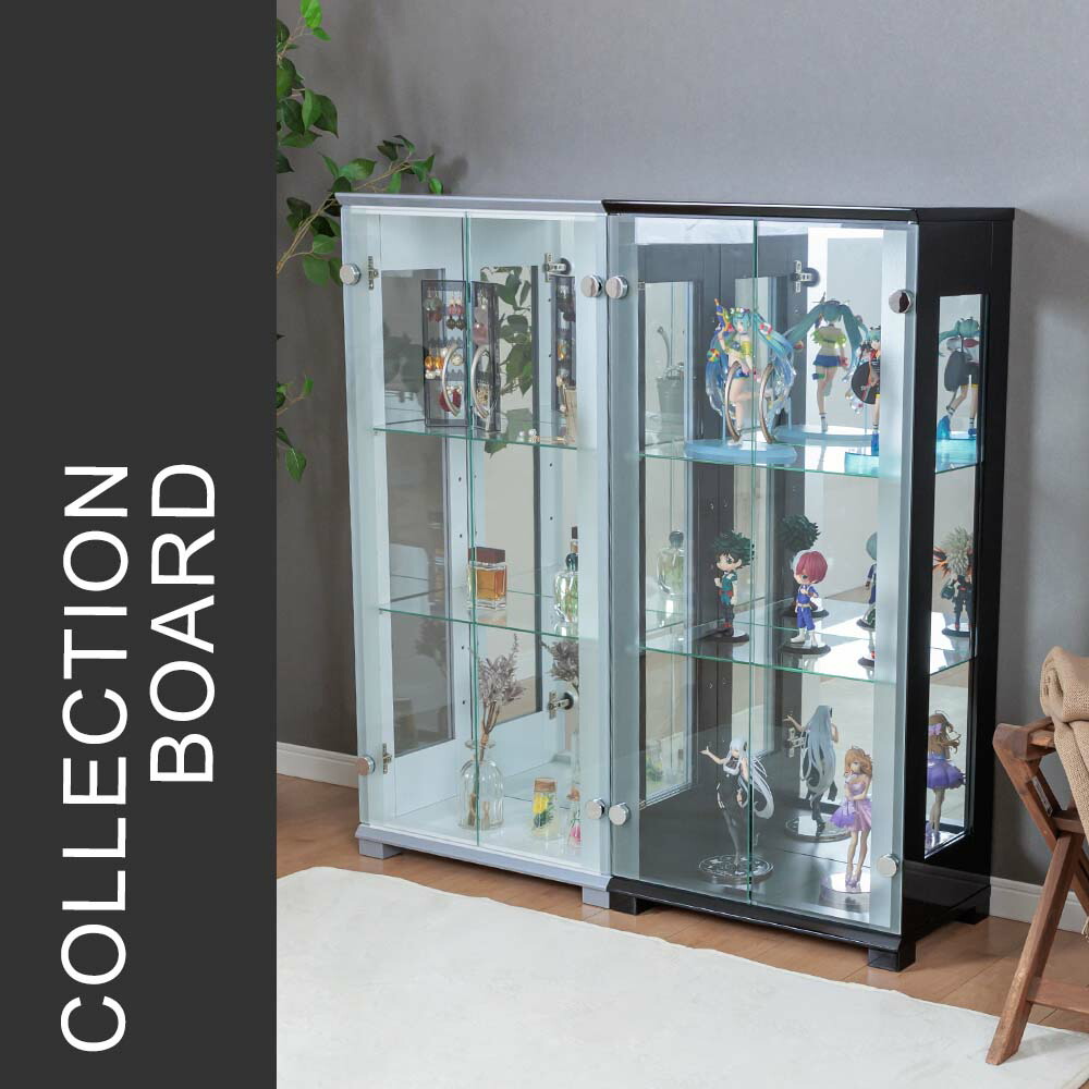 宝石店にあるような ガラスショーケース大型鍵付き コレクションBOX