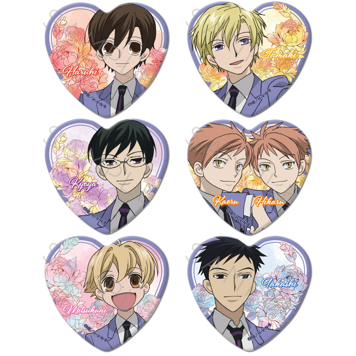 桜蘭高校ホスト部 ハルヒ マルイシティ ポップアップストア 缶バッジ