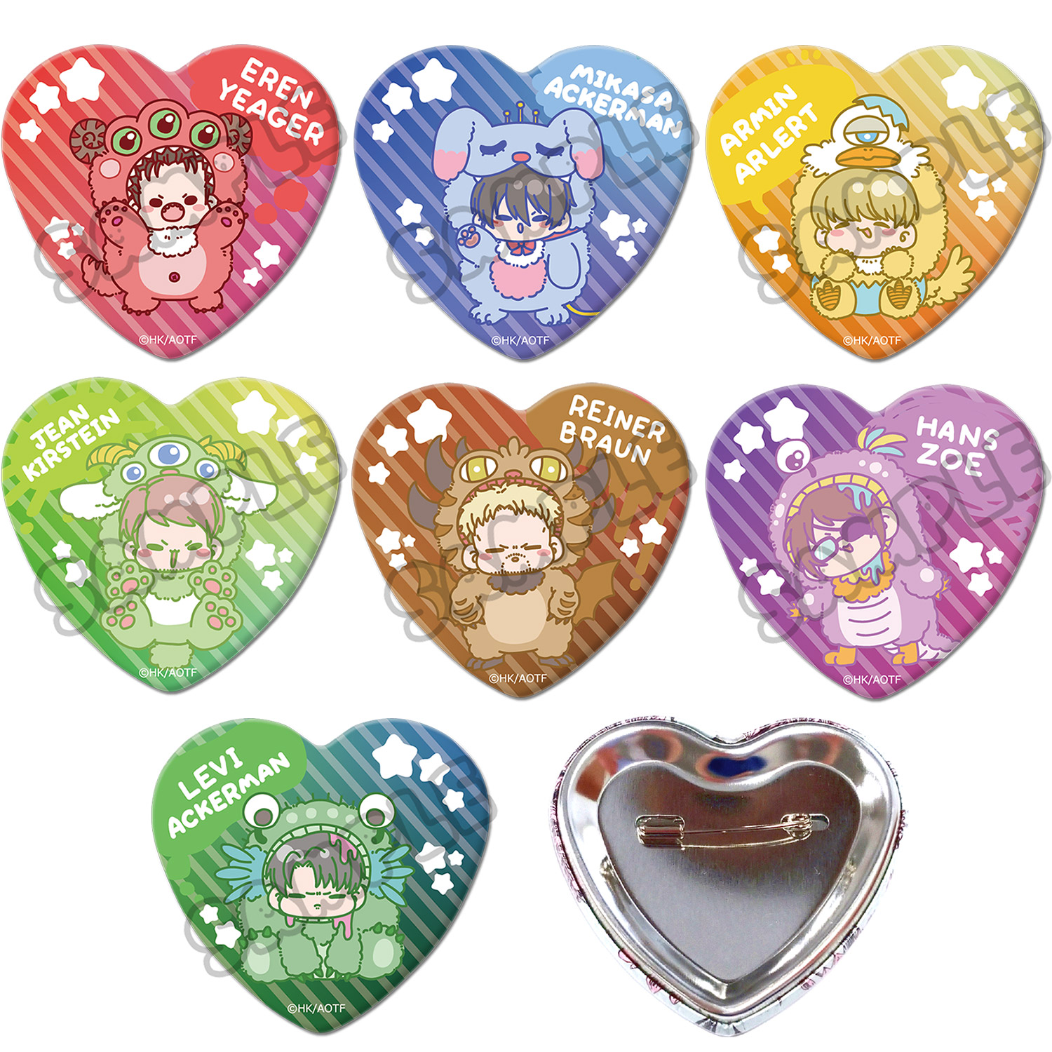 進撃の巨人 ミカサ きゃにめ 缶バッジ6点 ポストカード11枚 TV