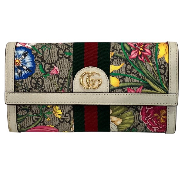 楽天市場】gucci 財布 二つ折り フローラの通販