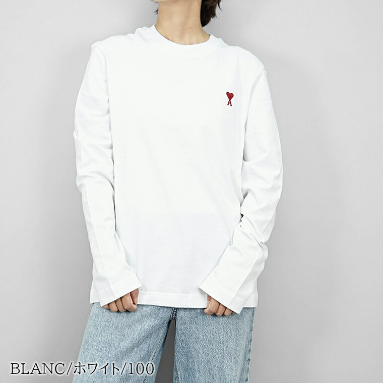 楽天市場】アミ AMI レディース 長袖Tシャツ UTS205 726 BLUE NUIT