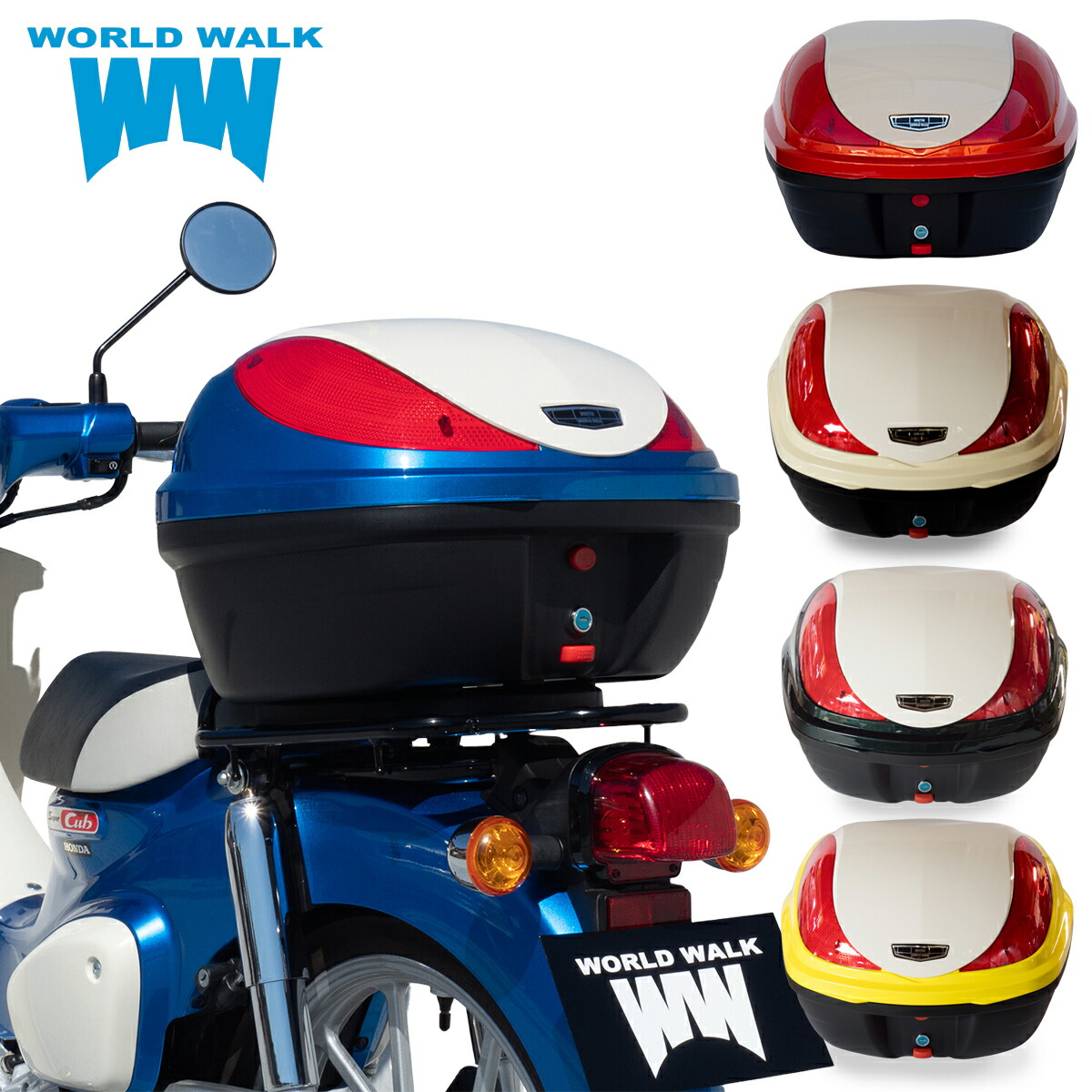 楽天市場】ホンダ スーパーカブ110 JA44 JA59 バイク リアボックス 32L