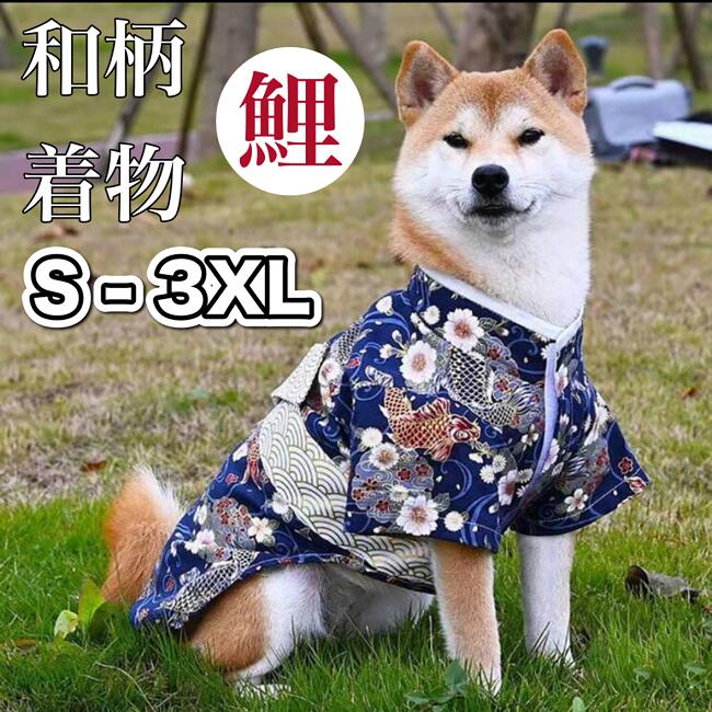 犬服 S わんこの普段着 大きな花 犬服 S わんこの普段着大きな花