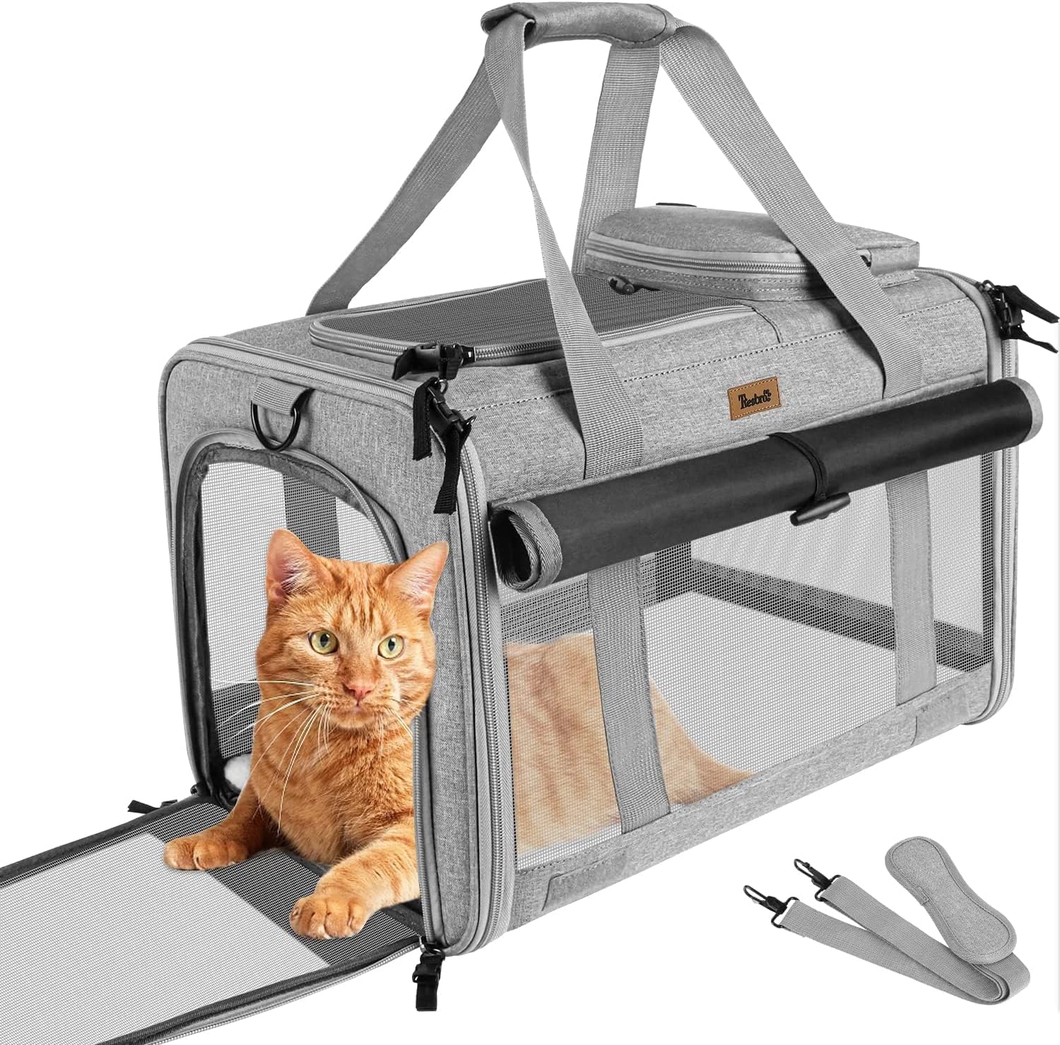 楽天市場】【レビュー特典あり】XiaZ 猫 キャリーバッグ 折りたたみ