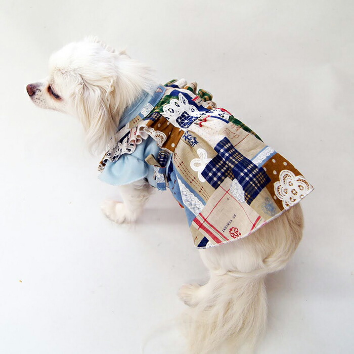 楽天市場】重ね着風エプロンワンピース型紙 小型犬向け : CELEBDOG