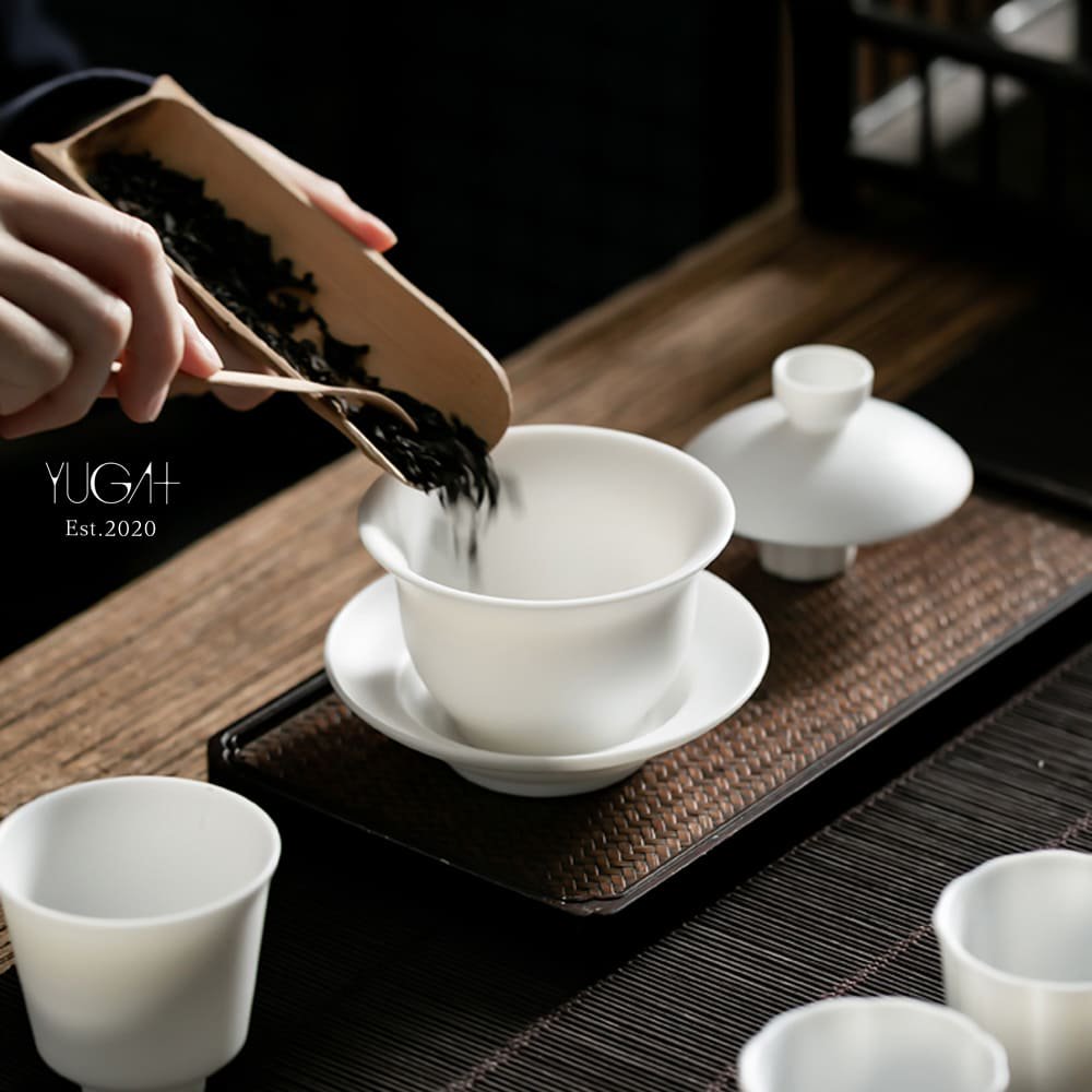 楽天市場】｛YUGA +｝徳化窯白磁【 蓋碗】 中国三大古磁都 高級茶器