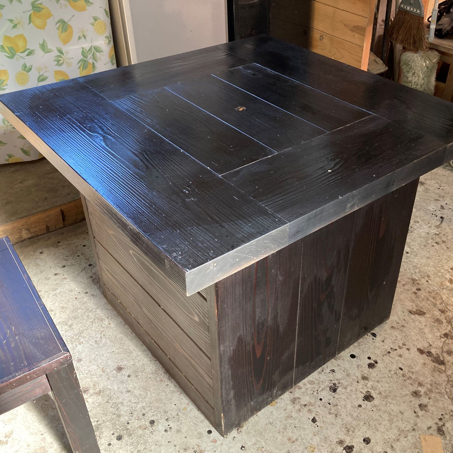 楽天市場】箱タイプ 囲炉裏テーブル 引きだし 蓋付き 850X850X700mm