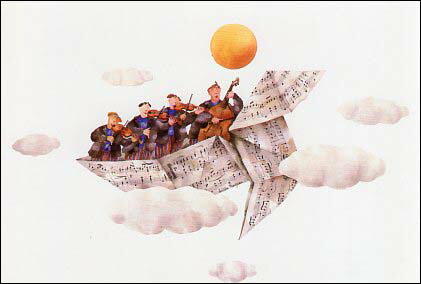 楽天市場】ポストカード イラスト クリスティーヌ・トゥゾー「空飛ぶ