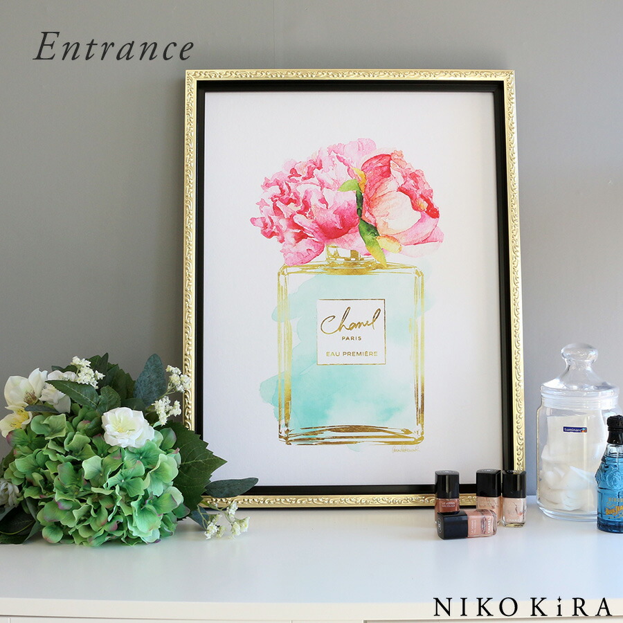 No111木枠付きキャンバスアート ブランドアートポスター 香水 chance