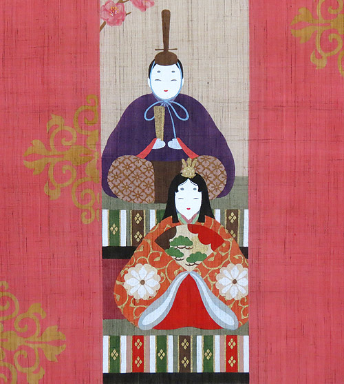 楽天市場】和風タペストリー・短冊桃雛（ひな祭り）/ メーカー取り寄せ