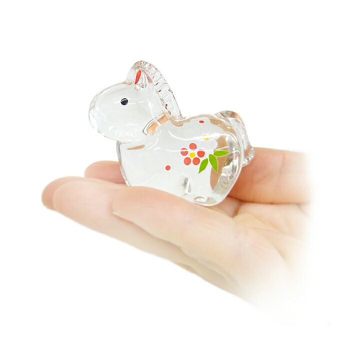 楽天市場】クリスタル午（大）【R-481】【干支 置物 馬】【午・馬