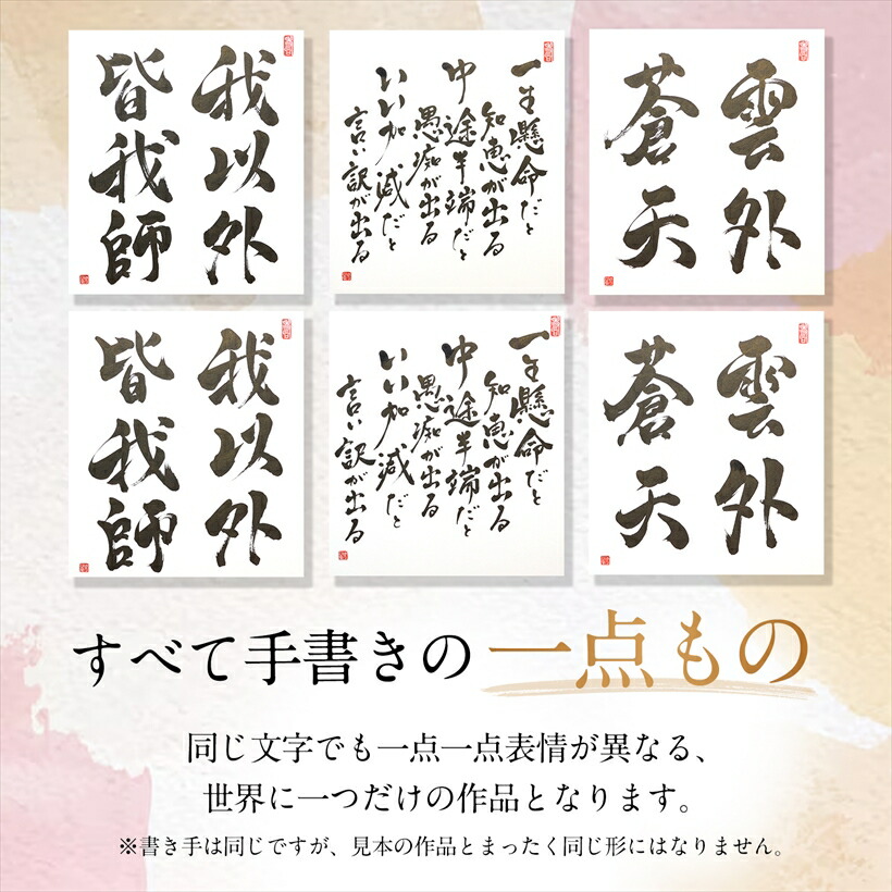 楽天市場】雲外蒼天 プロの書道家が毛筆で揮毫 新発売記念価格 書道