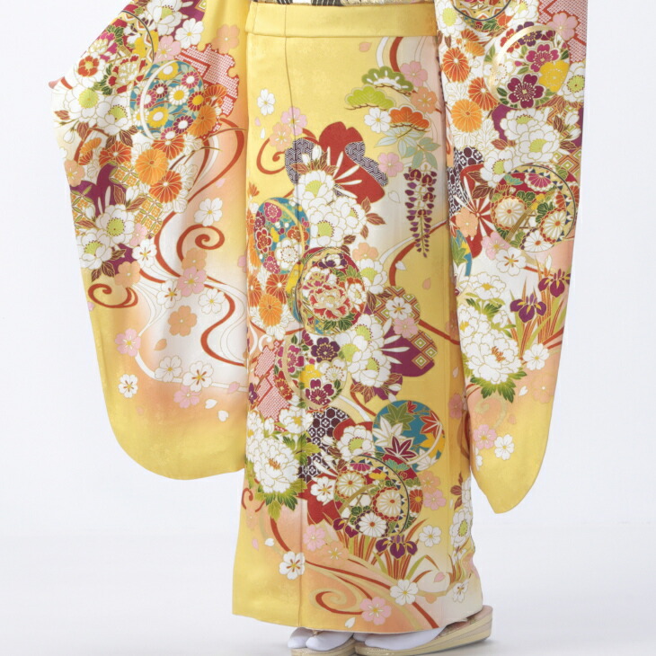 楽天市場】【レンタル】【成人式】振袖 フルセット Mサイズ 花柄 から