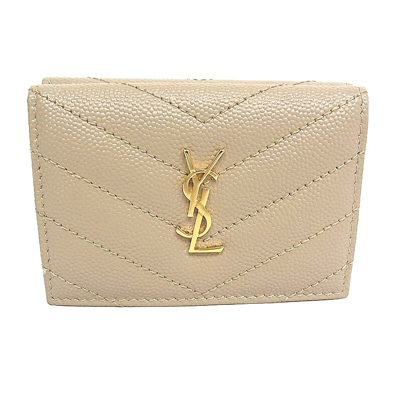 専用❗️SAINT LAURENT✨イブサンローラン YSL ロゴ 三つ折り財布
