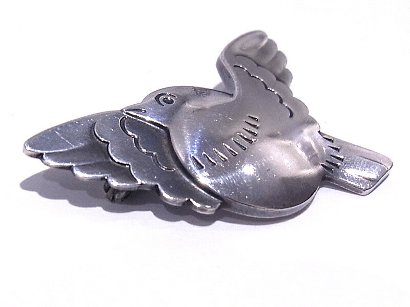 52699デンマーク ジョージジェンセン ブローチ 209 鳩 希少