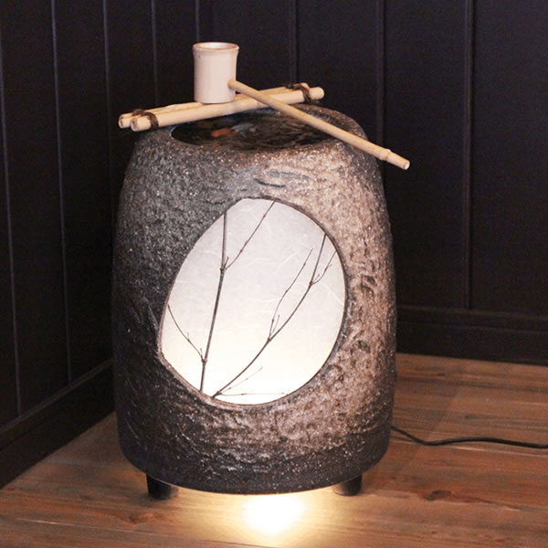 楽天市場】送料無料 信楽焼光と水音の涌き水電動つくばい 陶器つくばい
