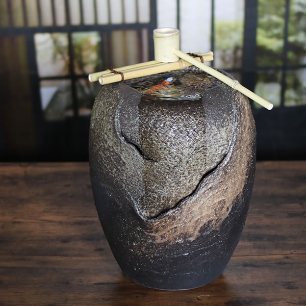 ストア 水琴窟 信楽焼 伝統のこころとわざを再発見 第10回 信楽焼きで