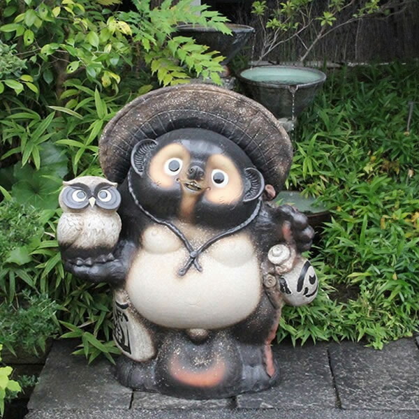 たぬきの置物　信楽焼　高さ47cm 楽天市場】信楽焼 たぬき 信楽焼たぬき 送料無料 しがらき狸 陶器