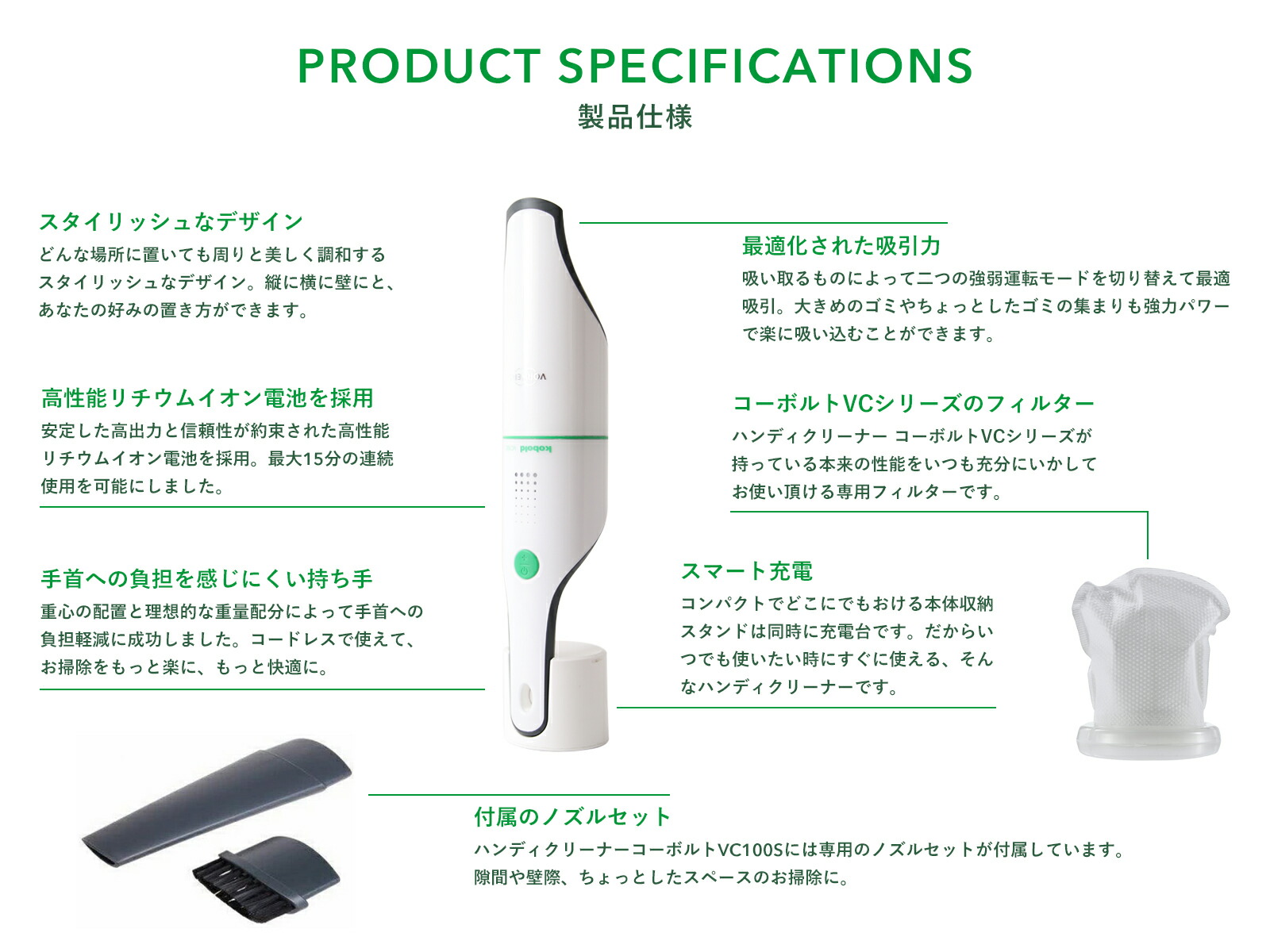 楽天市場】特典付き！ VORWERK フォアベルク ハンディクリーナー