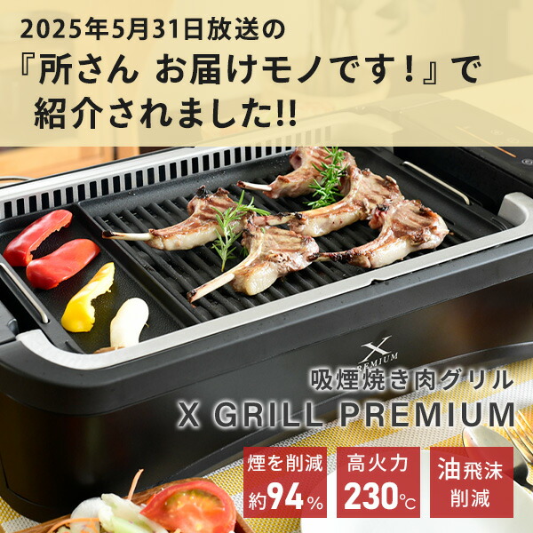 山善 煙94%Cut 焼肉グリル X GRILL PREMIUM FX130
