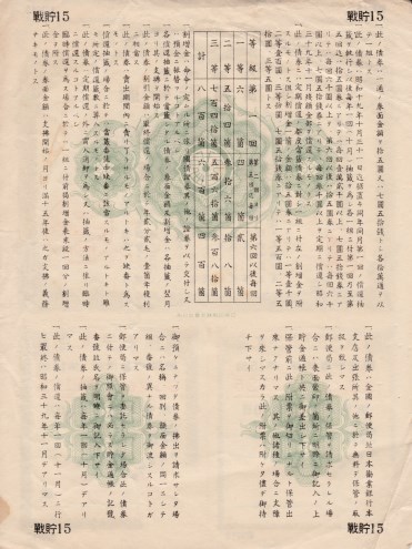 楽天市場】大東亜戦争 戦時貯蓄債券 7円50銭 D型 (割増金附) 【太平洋