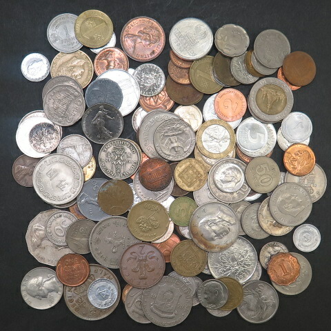 楽天市場】【500g】 外国コイン いろいろまとめて 500グラムセット