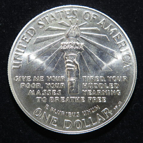 楽天市場】アメリカ 自由の女神 1ドル銀貨・50セント白銅貨セット 1986