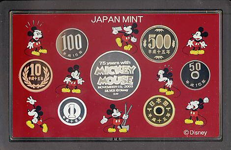ミッキーマウス 75周年 ピンバッジセット ミッキー 2003年 平成レトロ