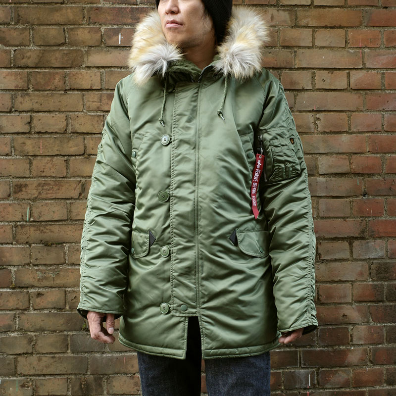 楽天市場】ALPHA社 アルファ #20094 N-3B フライトジャケット タイト