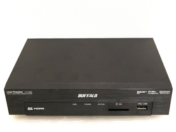 テレビ&スマホ対応 メディアプレイヤー 節約 簡易NAS BUFFALO LT-V200
