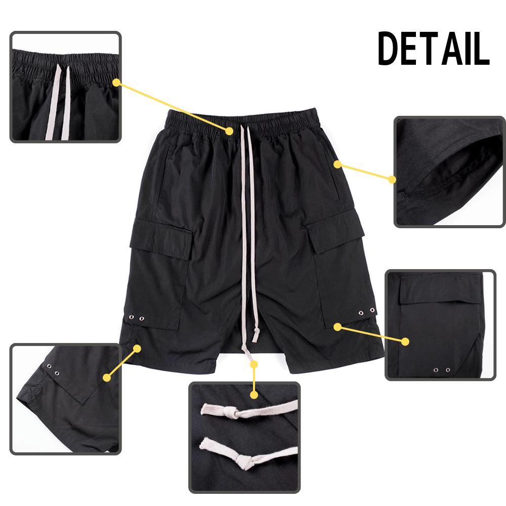 楽天市場】【送料無料】 ハーフパンツ サルエル カーゴパンツ 黒