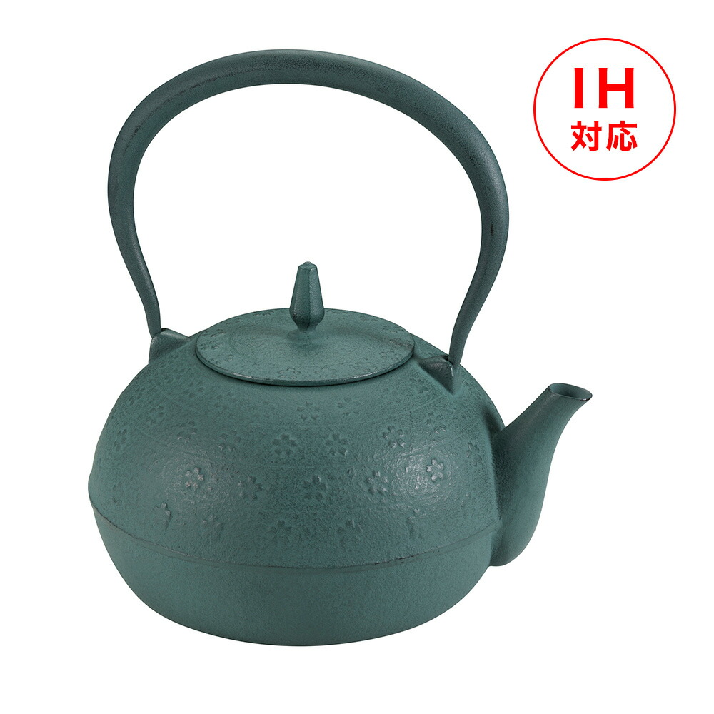 龍家製 竹彫り 鉄瓶