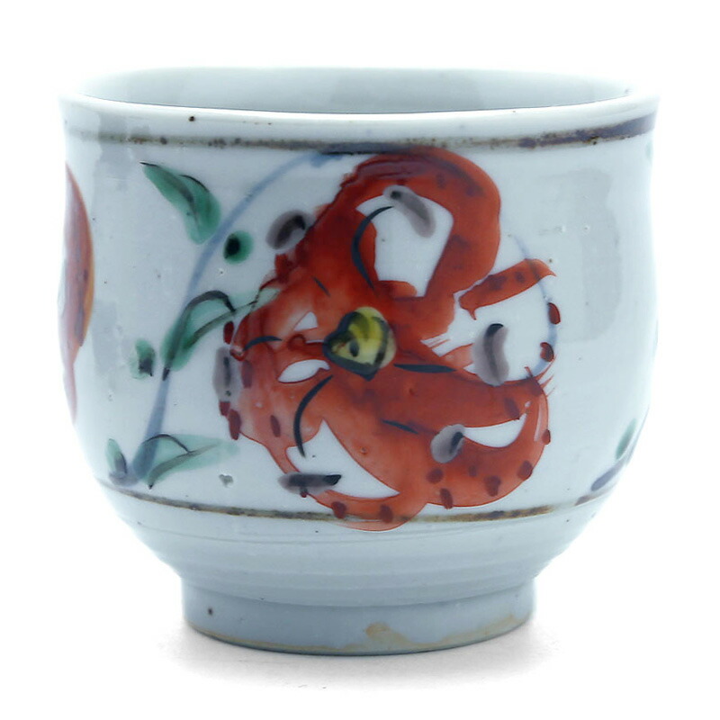 九谷名匠 須田菁華作　湯呑 須田菁華 九谷焼 湯のみ茶碗 汲み出し 満200ml 日本茶湯呑