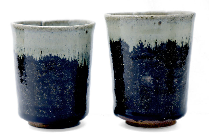 楽天市場】唐津焼：朝鮮唐津裂筒・小・中村恵子《湯呑・マイ湯呑