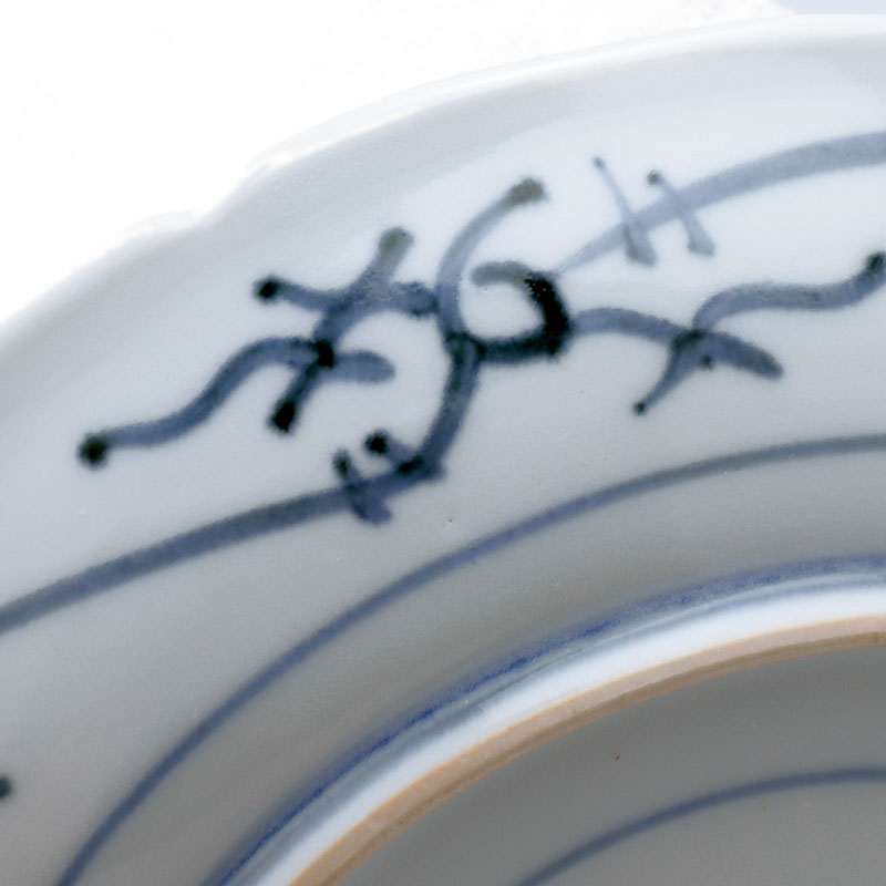 楽天市場】染付花唐草6.5寸皿・総唐草・阪東晃司《中皿・19.5cm》 : 和