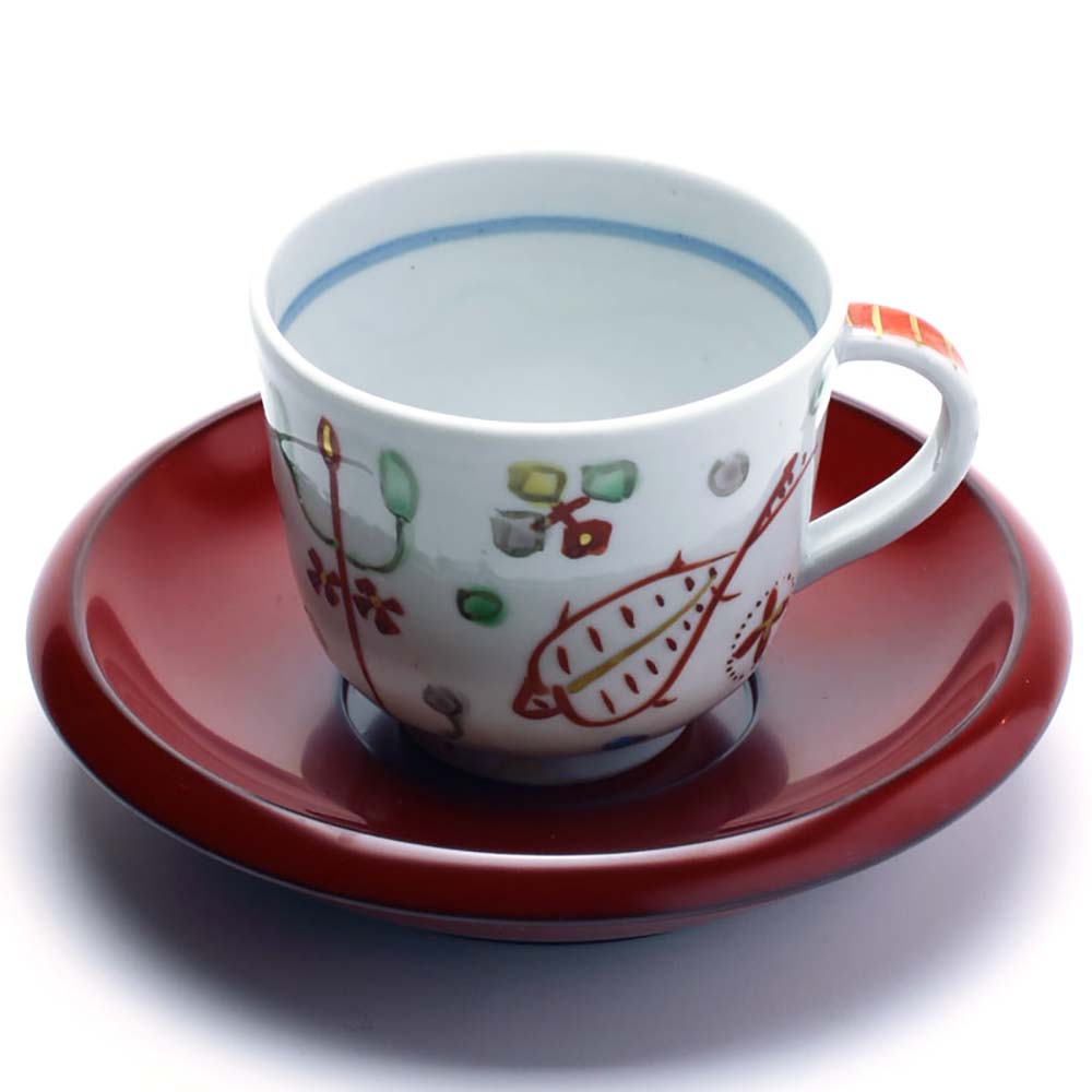 正木春蔵 碗皿 カップ&ソーサー 楽天市場】九谷焼：色絵コーヒーカップ