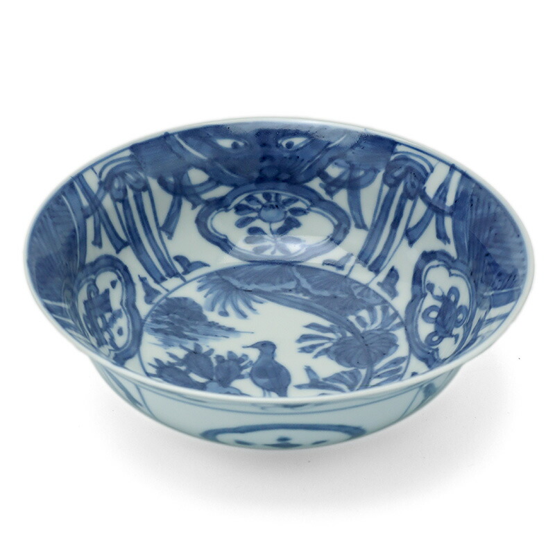 懐石 向付 古染付 芙蓉手 兜鉢 発色が綺麗 懐石 向付 古染付 芙蓉手 兜