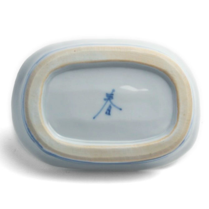 正木春蔵 色絵林間文楕円小鉢 2点セット 正木春蔵 色絵林間文楕円小鉢