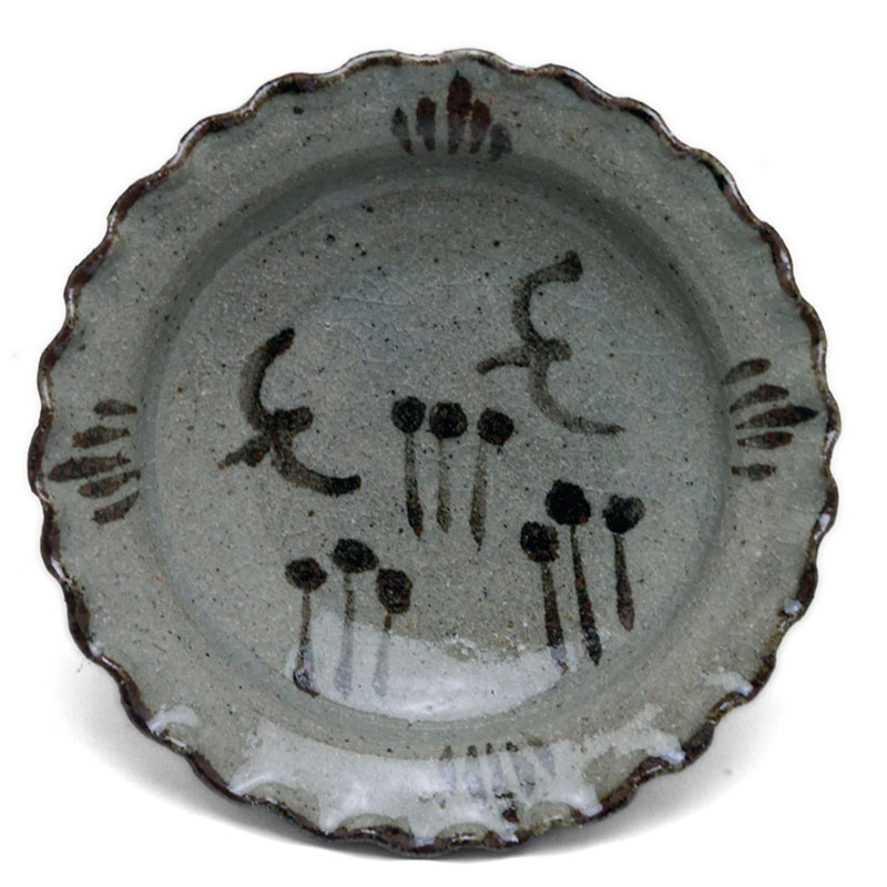 楽天市場】唐津焼：絵唐津鳥文四寸皿・中村恵子《小皿・12.0cm》 : 和