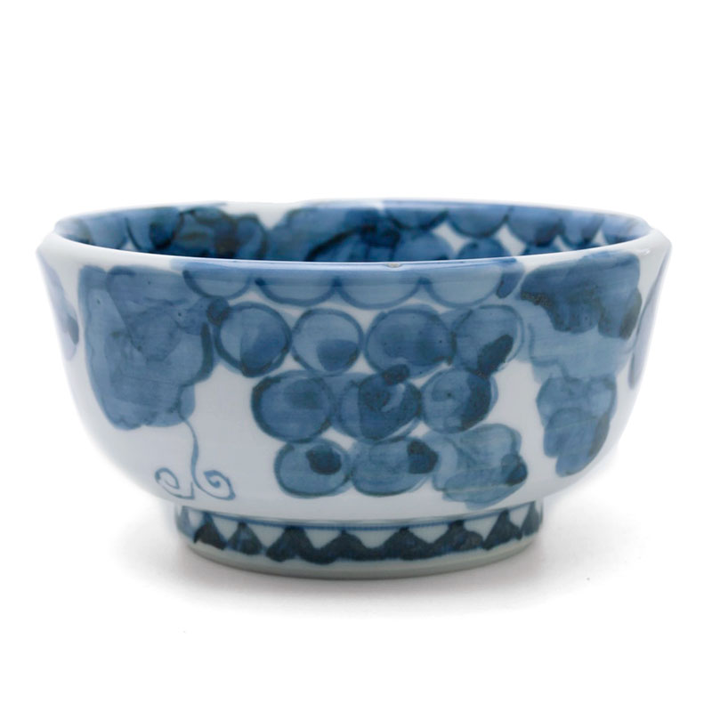 楽天市場】九谷焼：染付ぶどう文向付・須田菁華《小鉢・13.0cm》 : 和