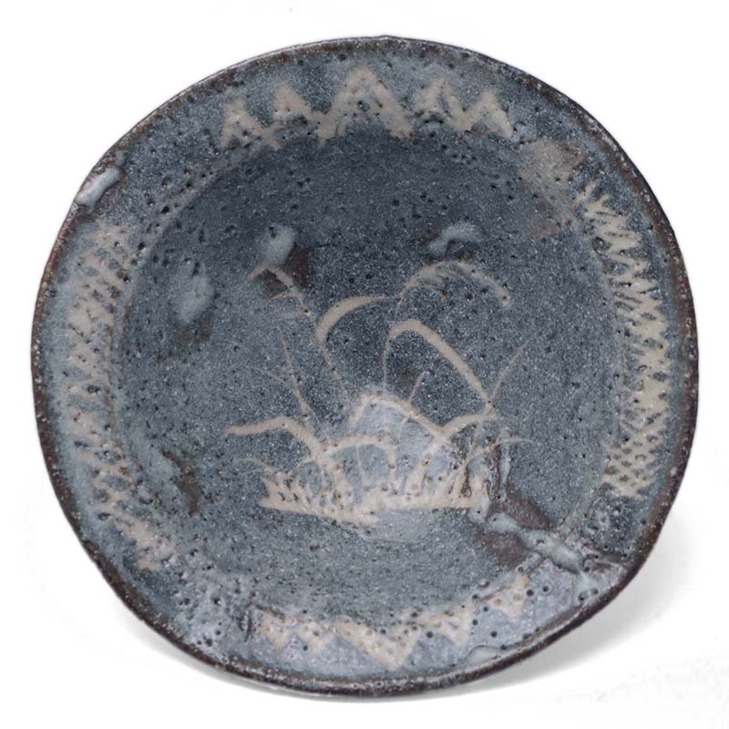 楽天市場】志野焼：鼠志野芦文向付・瀧川恵美子《小鉢・15.5cm》 : 和