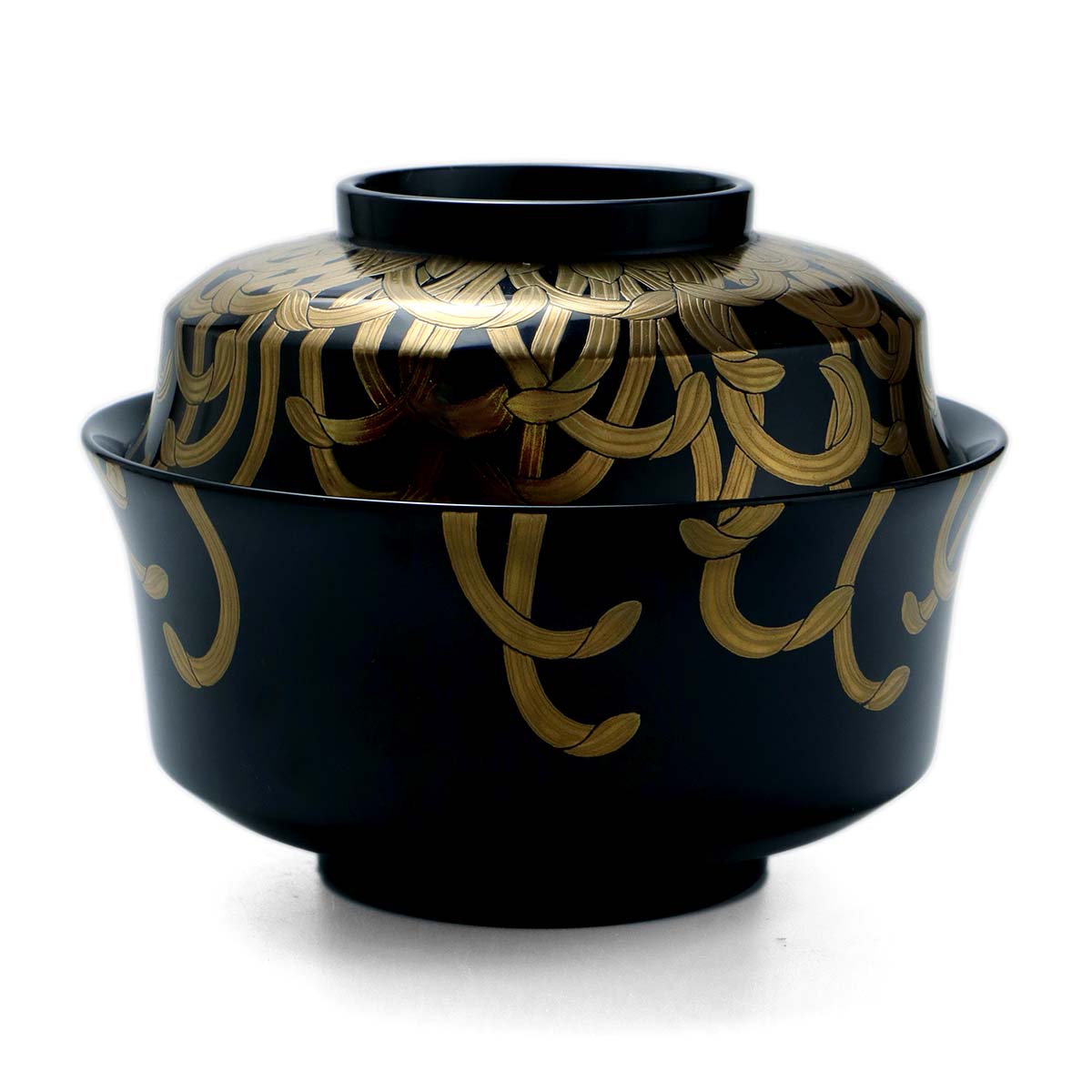 楽天市場】漆器・輪島塗：菊花蒔絵黒石州椀・尚古堂・竹田省《お椀