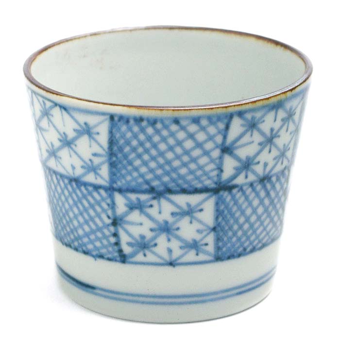 市松文蕎麦猪口