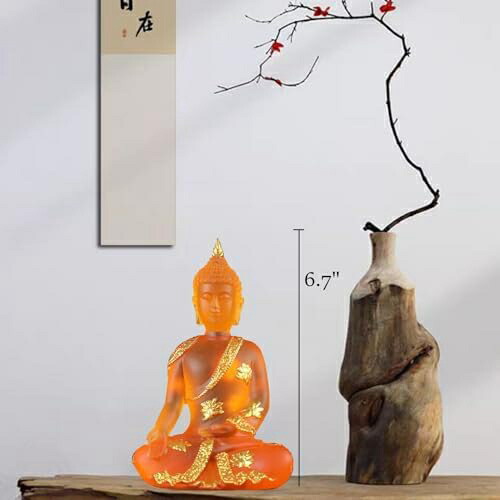 楽天市場】【20%OFFクーポン〜】ホームデコレーション用仏像 6.7インチ