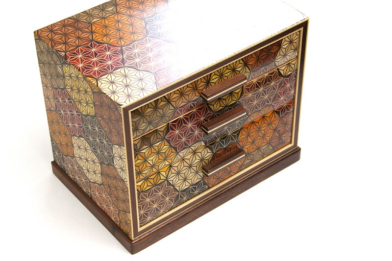 楽天市場】7寸三ッ引き出し（亀甲） : 箱根寄木細工専門店箱根丸山物産