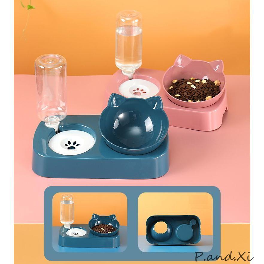 楽天市場】フードボウル 自動給水器付き ペット用食器 犬用 猫用 餌