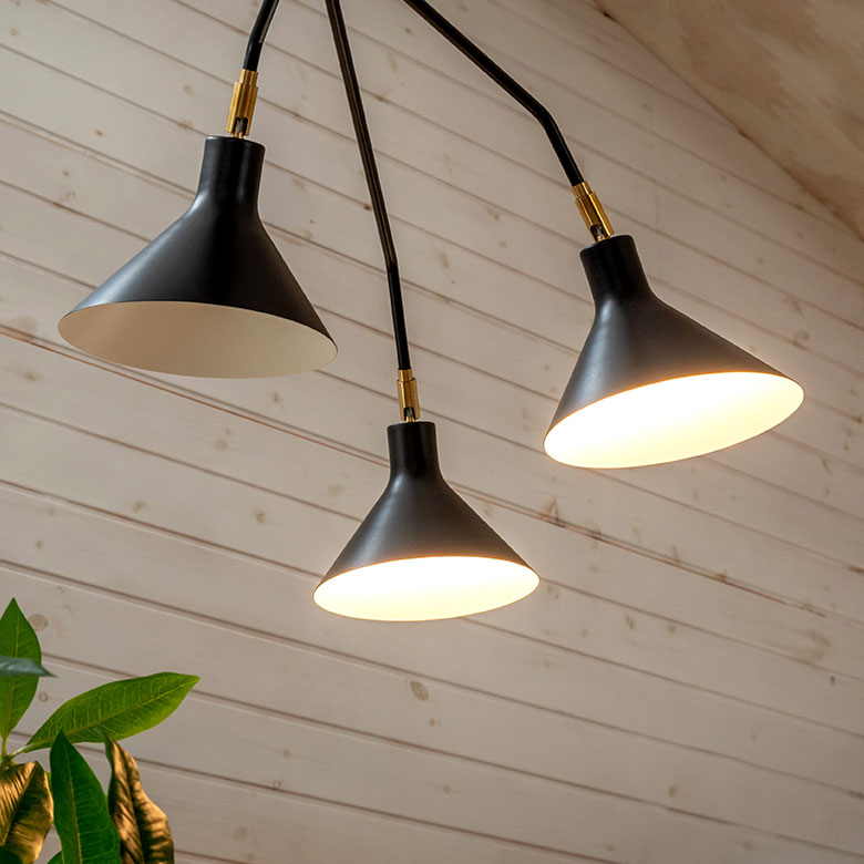 シーリングライト・天井照明 bullet flat shade/190/black Bullet flat