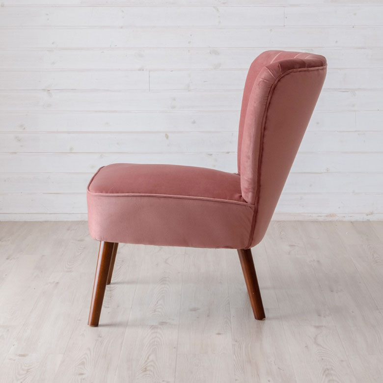 ピンクのベルベットチェア 訳あり品 写真をご確認SF02-② 楽天市場