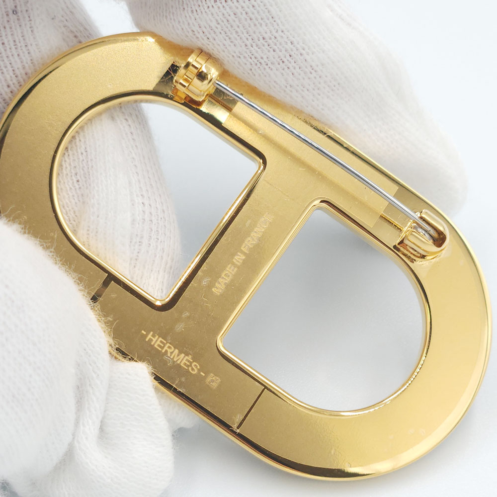 楽天市場】エルメス HERMES シェーヌダンクル ブローチ エタン